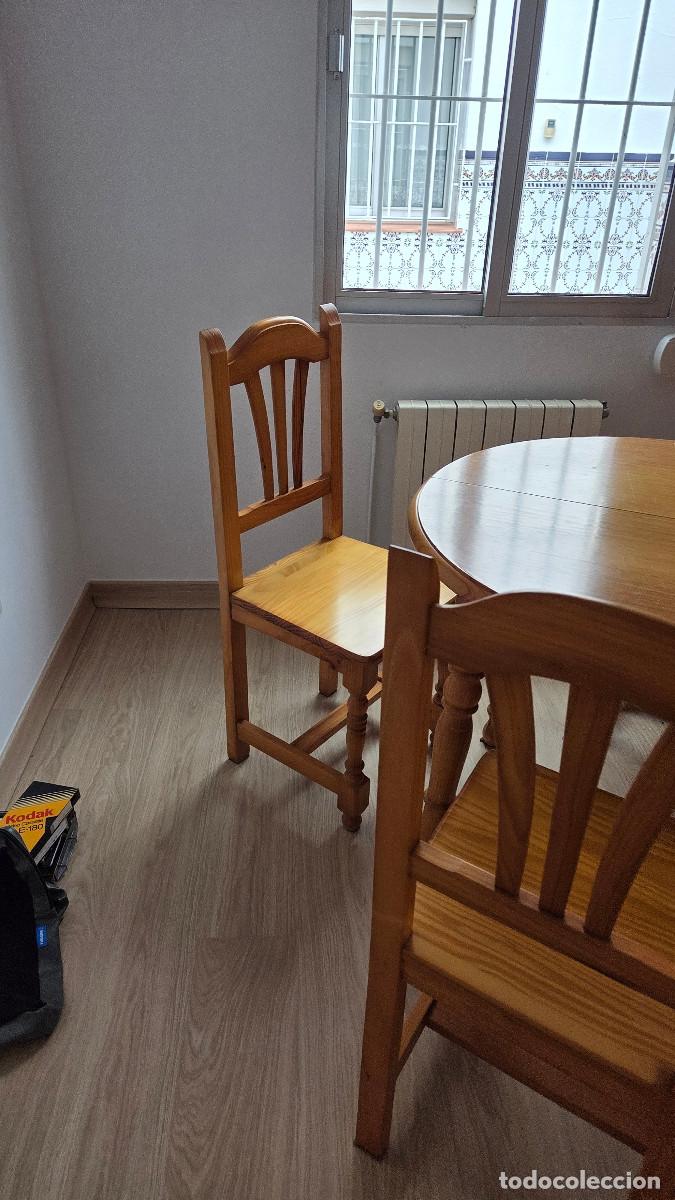 Vintage: mesa y 4 sillas de madera - Foto 3