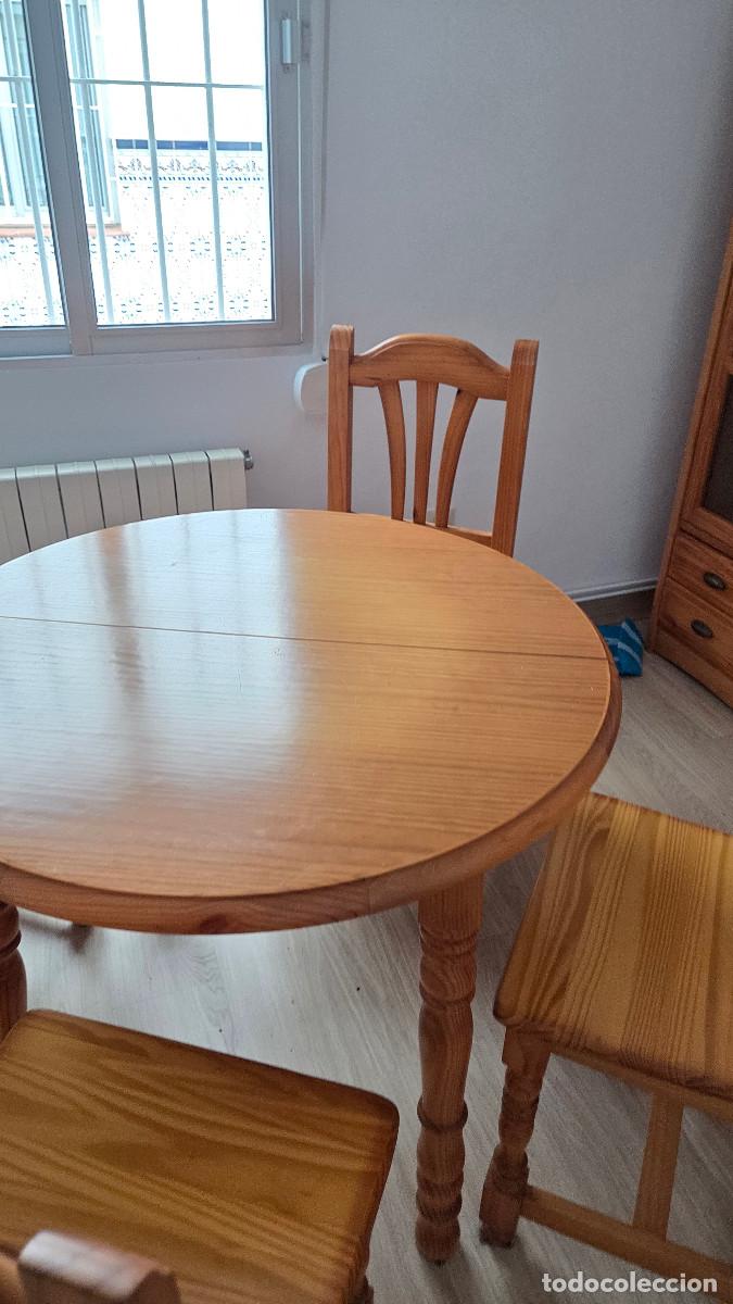 Vintage: mesa y 4 sillas de madera - Foto 5