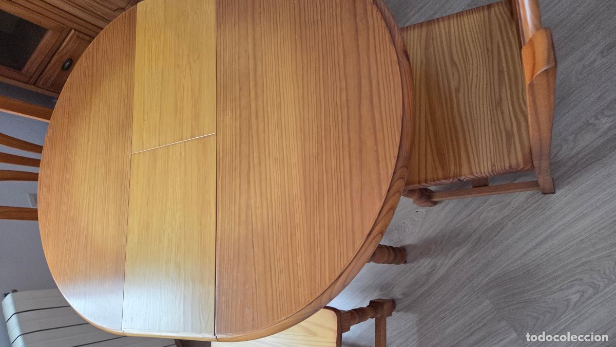 Vintage: mesa y 4 sillas de madera - Foto 6
