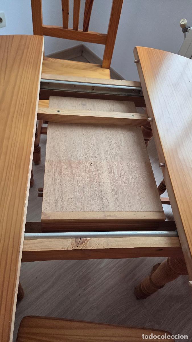 Vintage: mesa y 4 sillas de madera - Foto 9