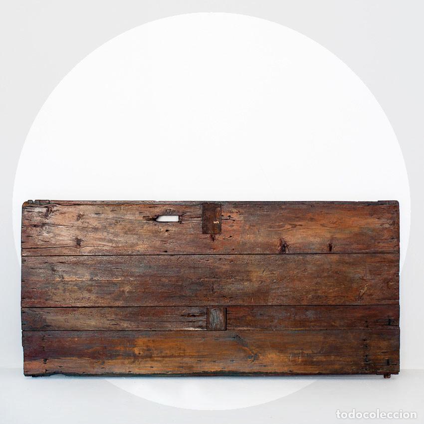 Vintage: Puerta antigua para cabezal de cama o sobre de mesa. Restaurada. Francia, a&ntilde;os 40