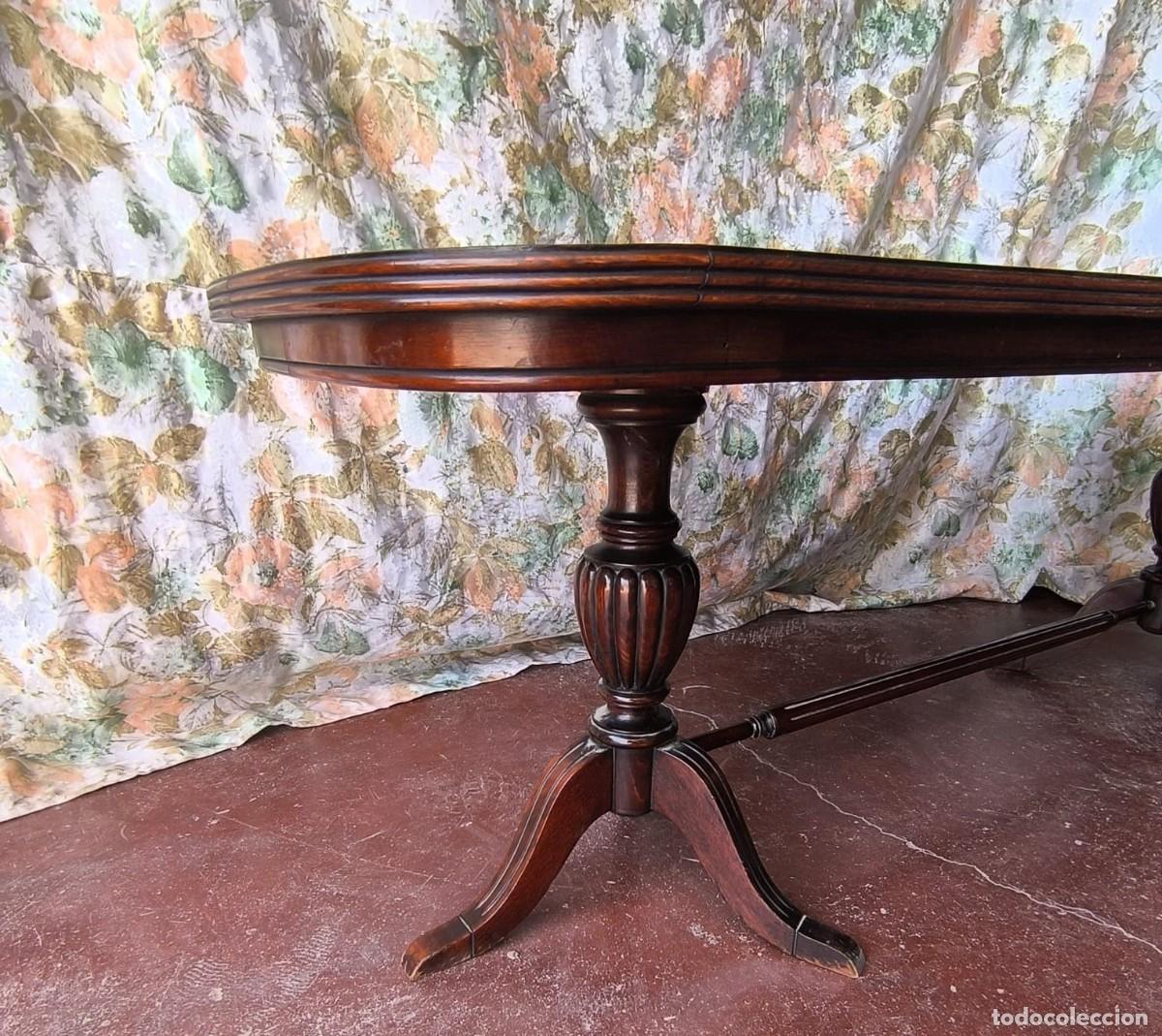 Vintage: Mesa baja de sal&oacute;n de haya