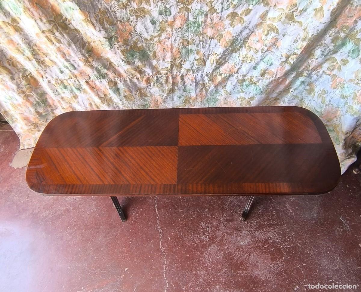Vintage: Mesa baja de sal&oacute;n de haya - Foto 3