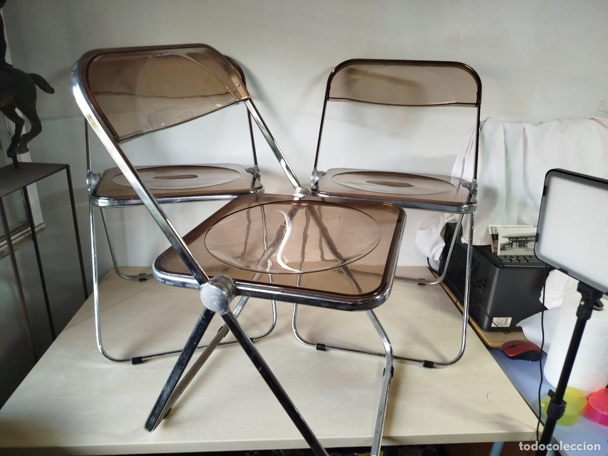 Vintage: Tres sillas Plia A&ntilde;os 70