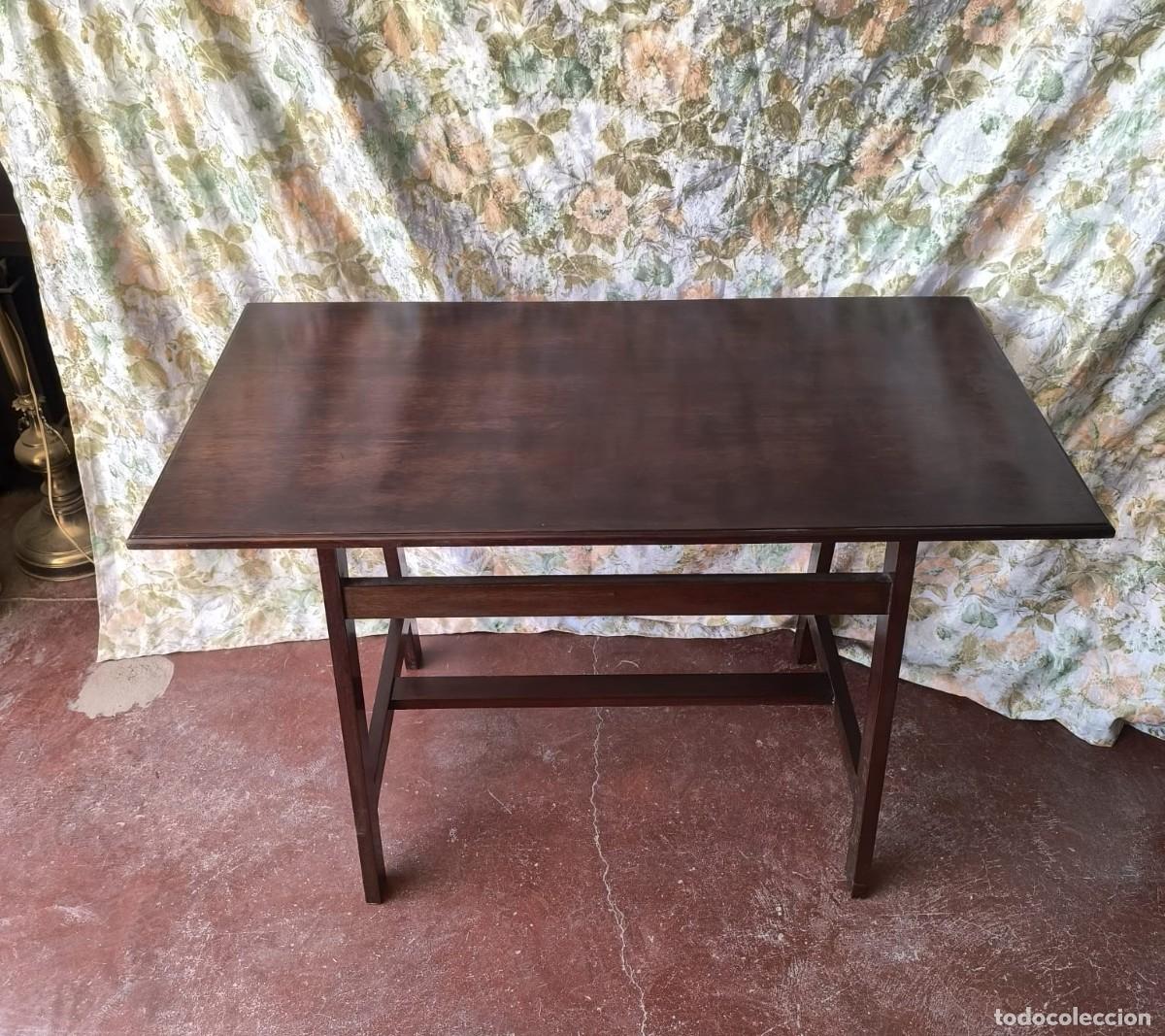 Vintage: Mesa auxiliar de caoba - Foto 2
