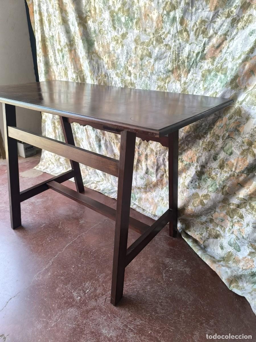 Vintage: Mesa auxiliar de caoba - Foto 3