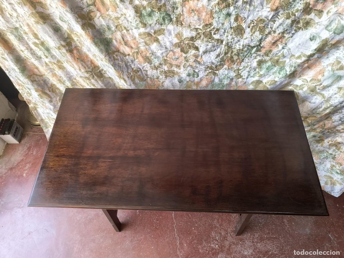 Vintage: Mesa auxiliar de caoba - Foto 5