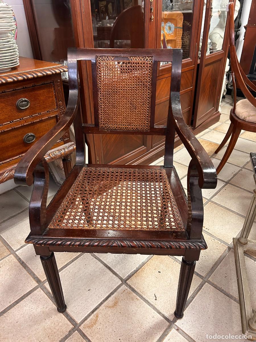 Vintage: Sill&oacute;n vintage con rejilla - Foto 1