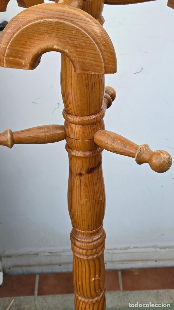 Vintage: perchero de pie madera - Foto 4