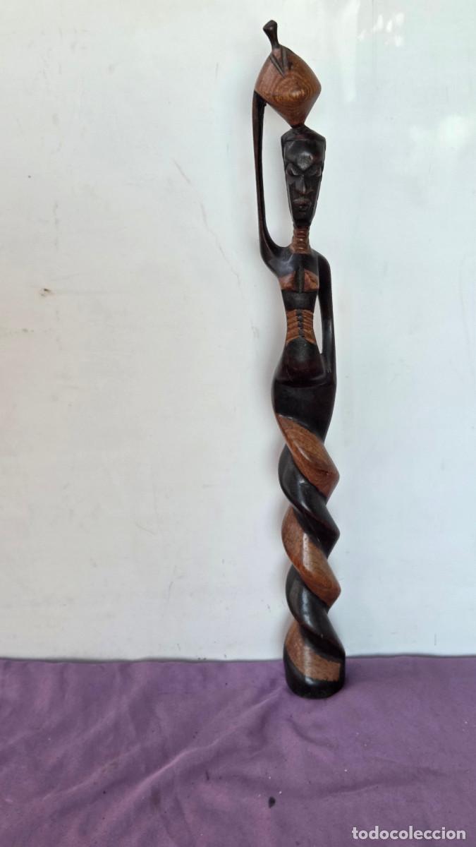 Vintage: figura africana de madera
