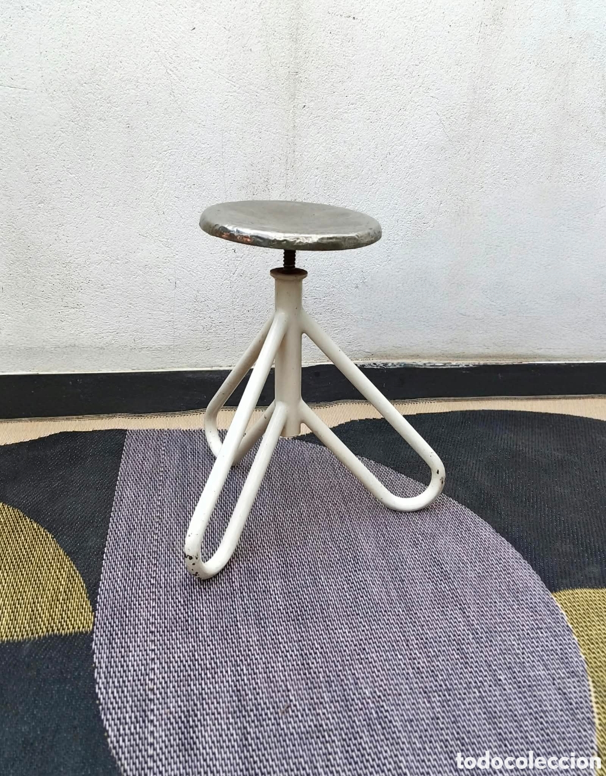 Vintage: RARO TABURETE MEDICO A&Ntilde;OS 30 40 // VINTAGE INDUSTRIAL CONSULTORIO ANTIGUO BAUHAUS