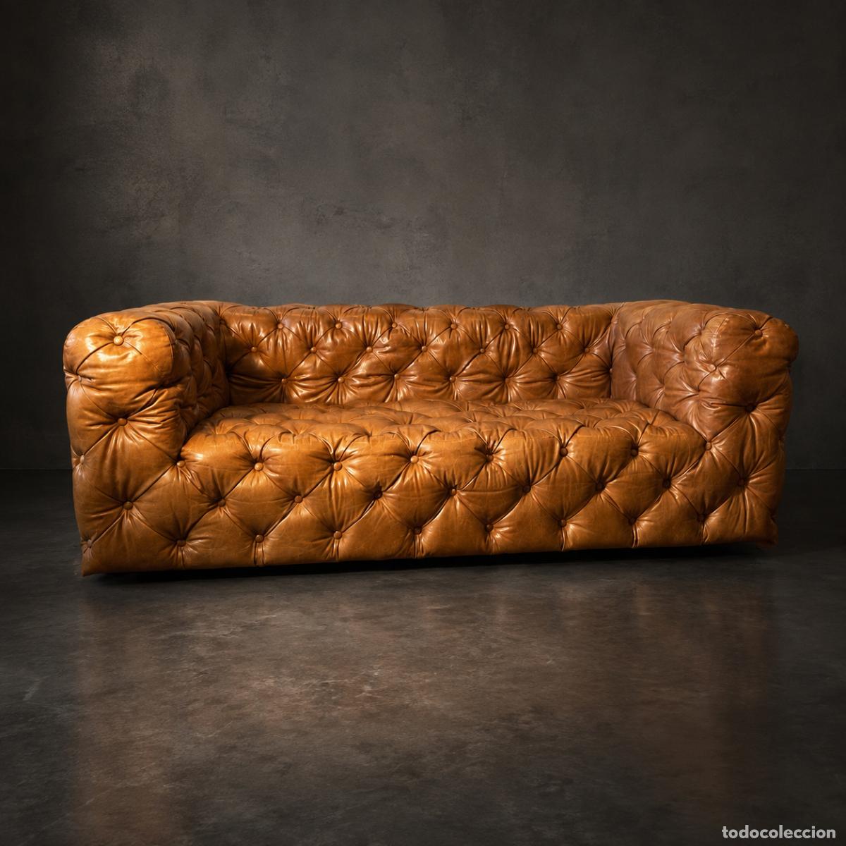 Vintage: Timothy Oulton sofa piel modelo Tribeca original.