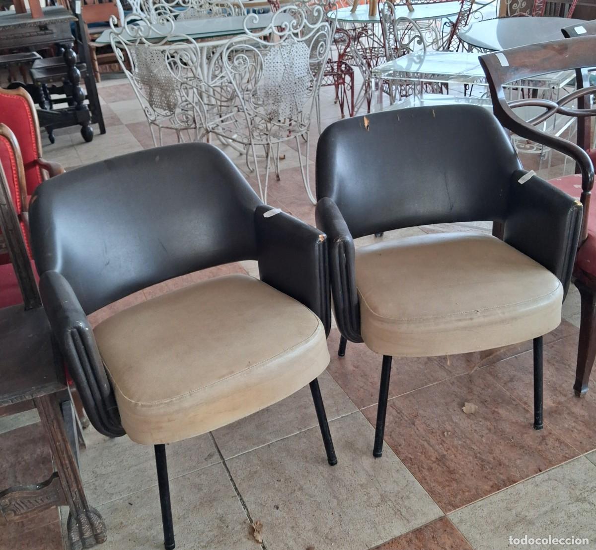 Vintage: Pareja de sillas midcentury