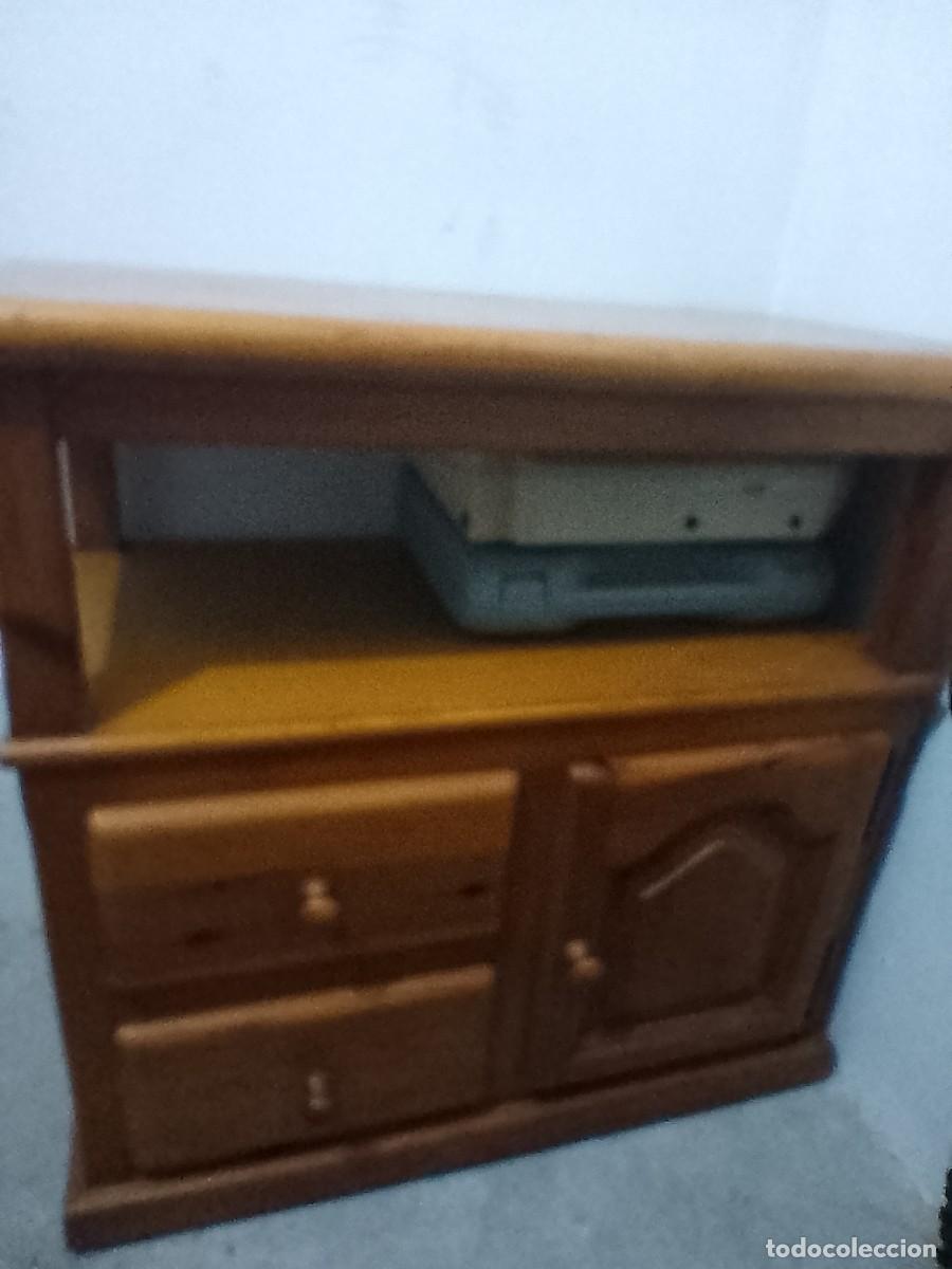 Vintage: Aparador televisor provenzal de pino macizo