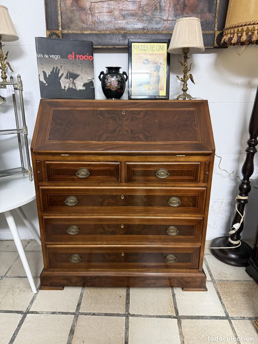 Vintage: Bur&oacute; secreter de madera