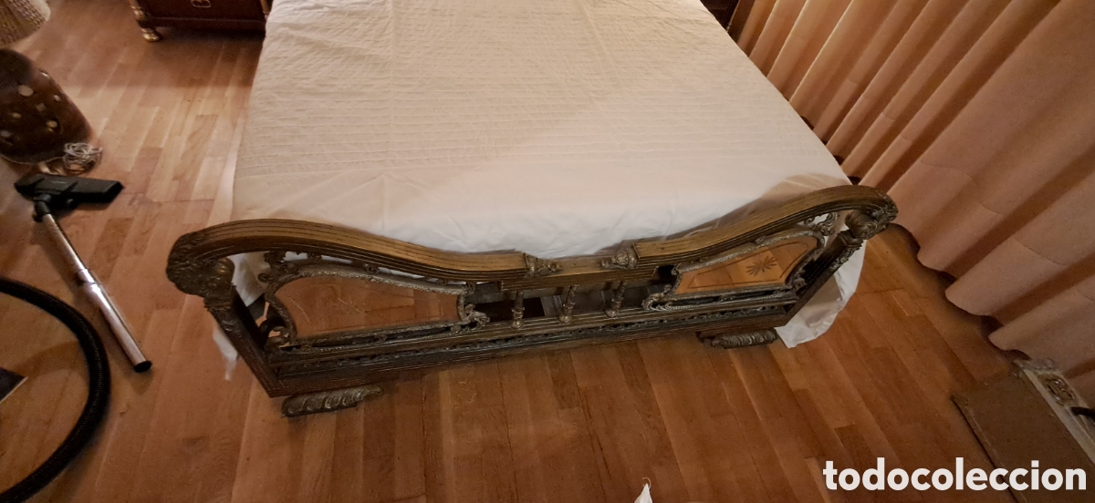 Vintage: Estructura completa de cama de bronce Vintage - Foto 9