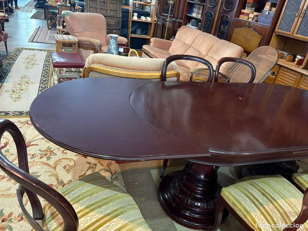 Vintage: MESA EXTENSIBLE Y 6 SILLAS - Foto 4