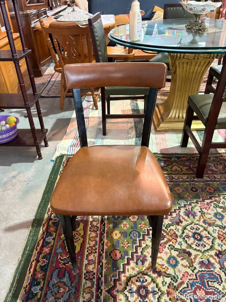 Vintage: ANTIGUA SILLA MARR&Oacute;N - Foto 2
