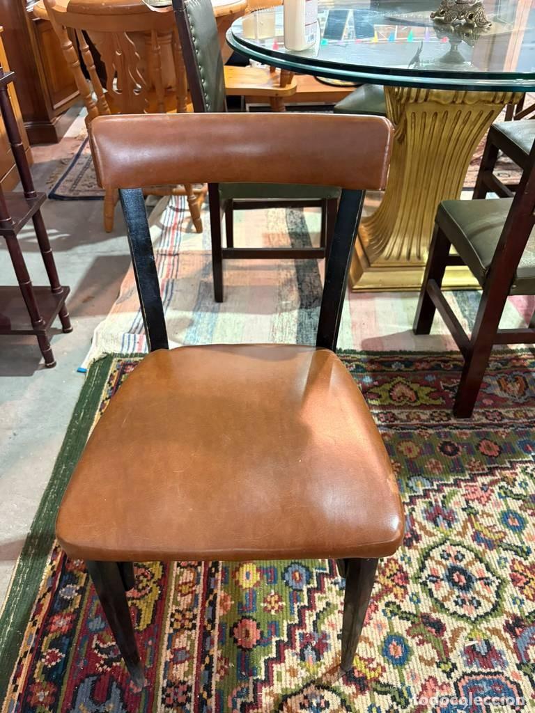 Vintage: ANTIGUA SILLA MARR&Oacute;N - Foto 3