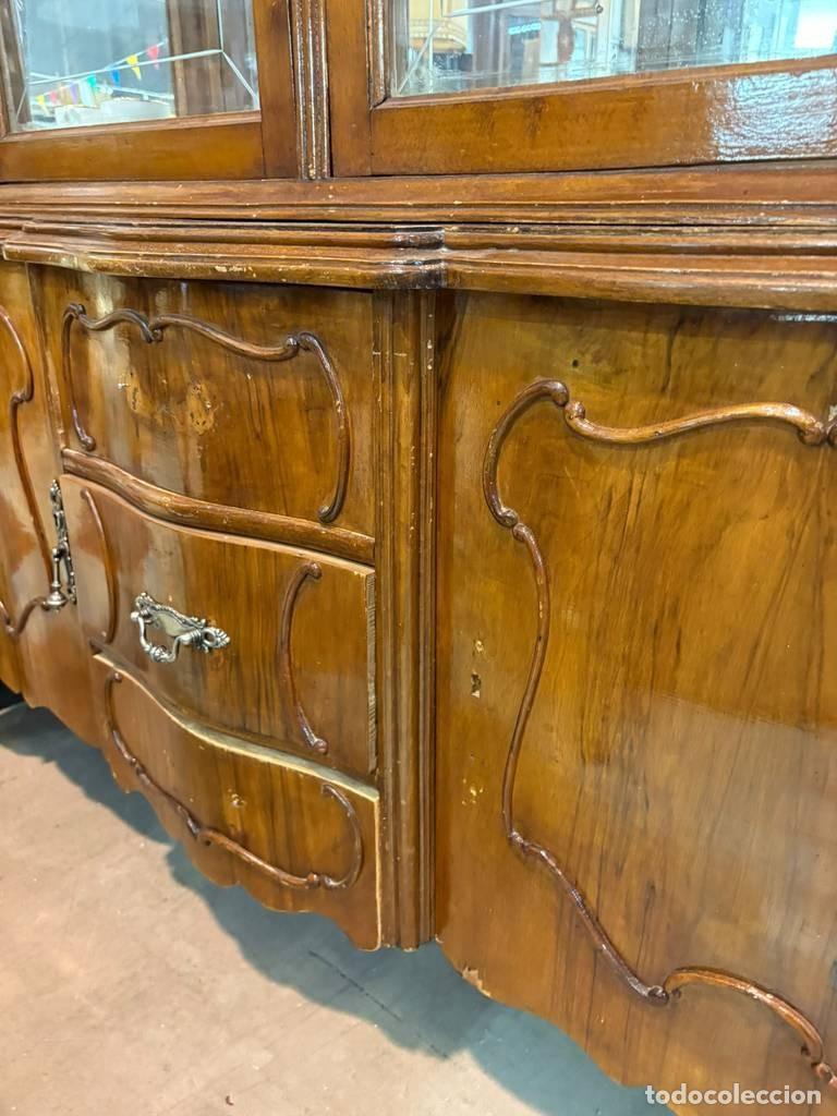Vintage: VITRINA DE MADERA Y CRISTAL - Foto 5