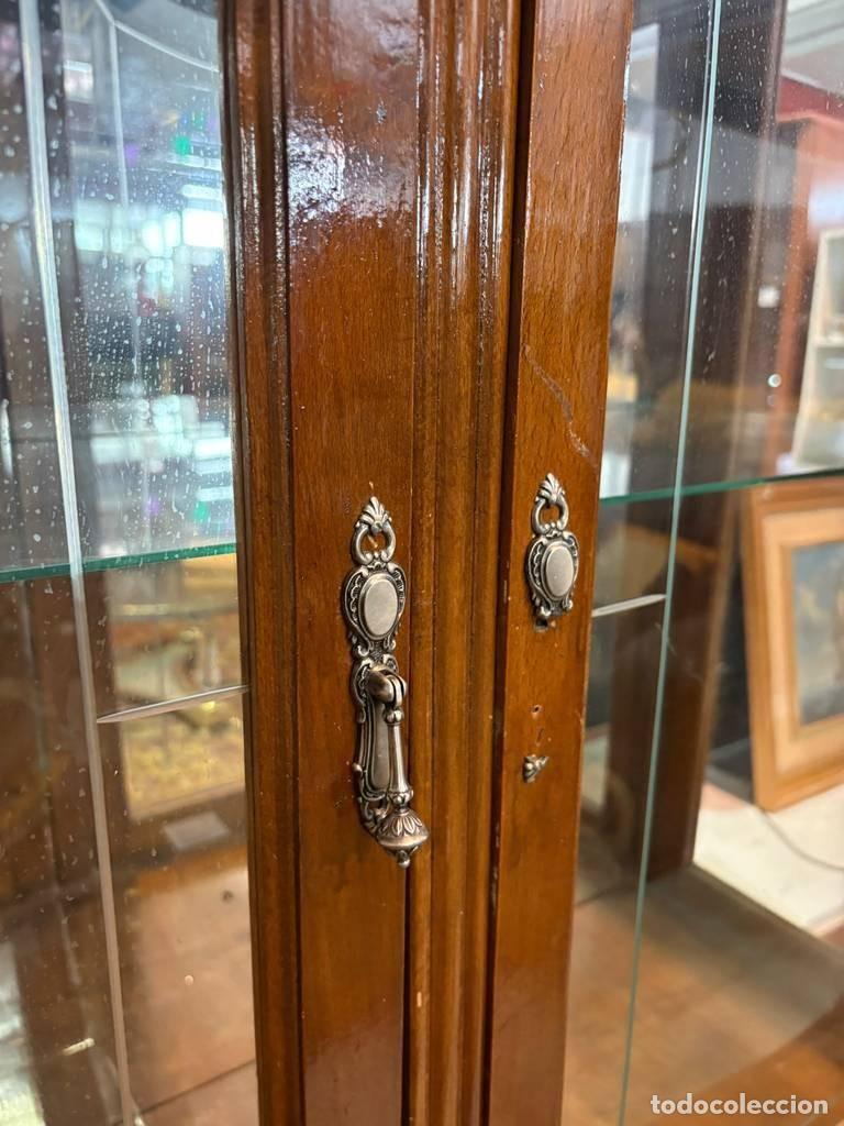 Vintage: VITRINA DE MADERA Y CRISTAL - Foto 7