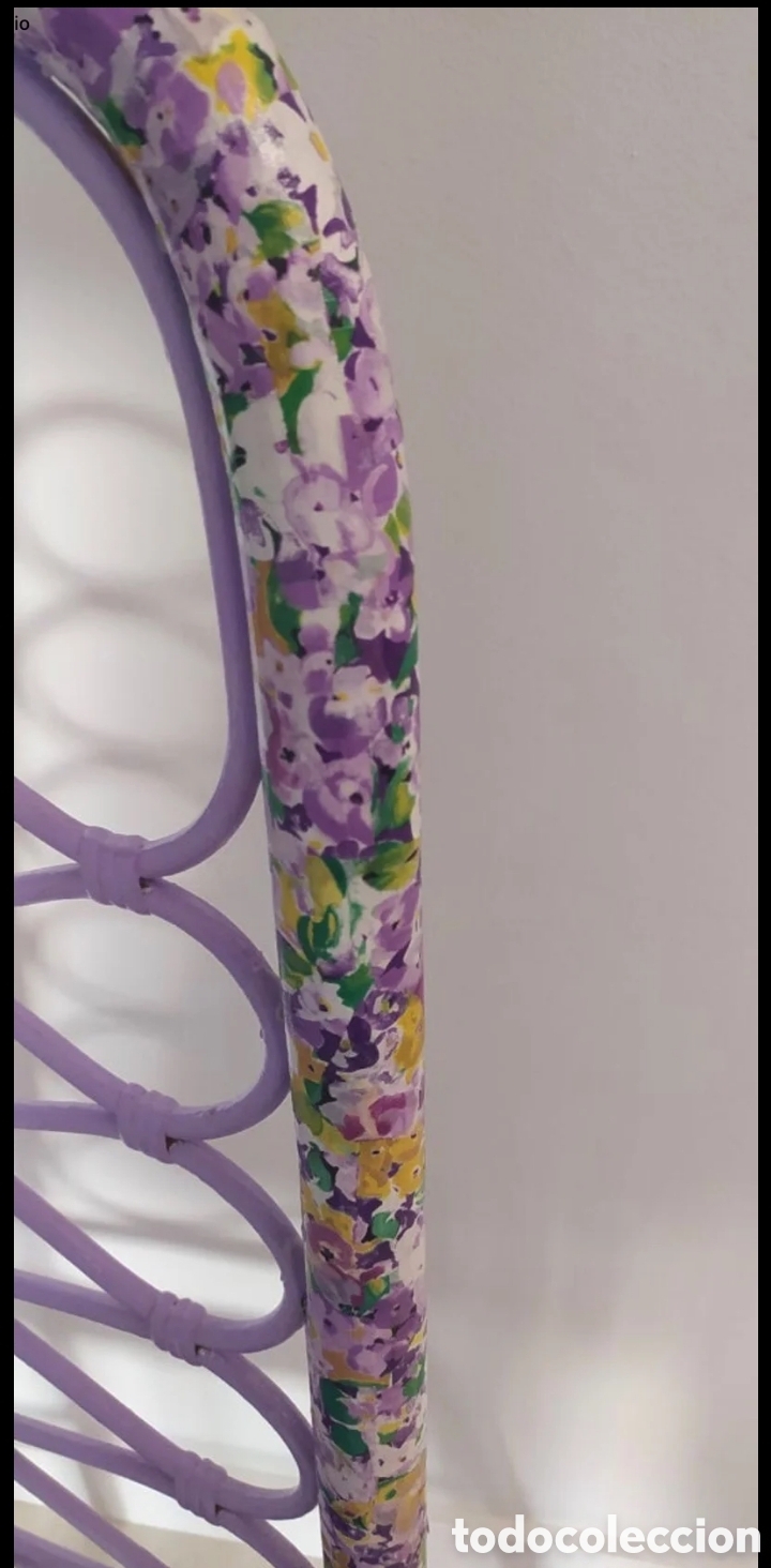 Vintage: SILLA DE MIMBRE &Uacute;NICA - Foto 3