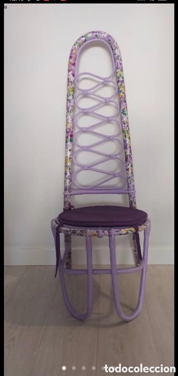 Vintage: SILLA DE MIMBRE &Uacute;NICA