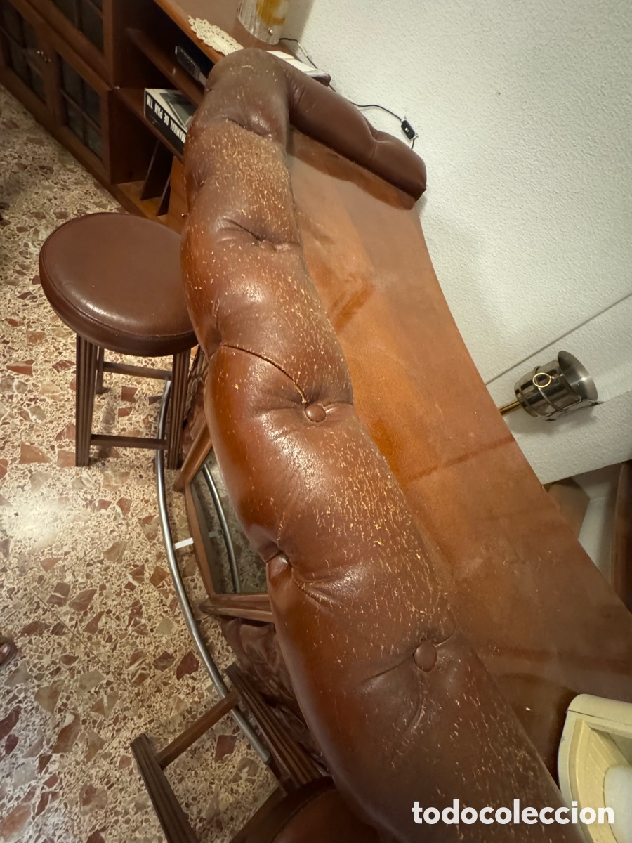 Vintage: Mueble bar con taburetes a&ntilde;os 80 - Foto 2