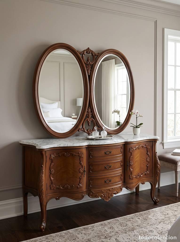 Vintage: MUEBLE RECIBIDOR CON ESPEJO