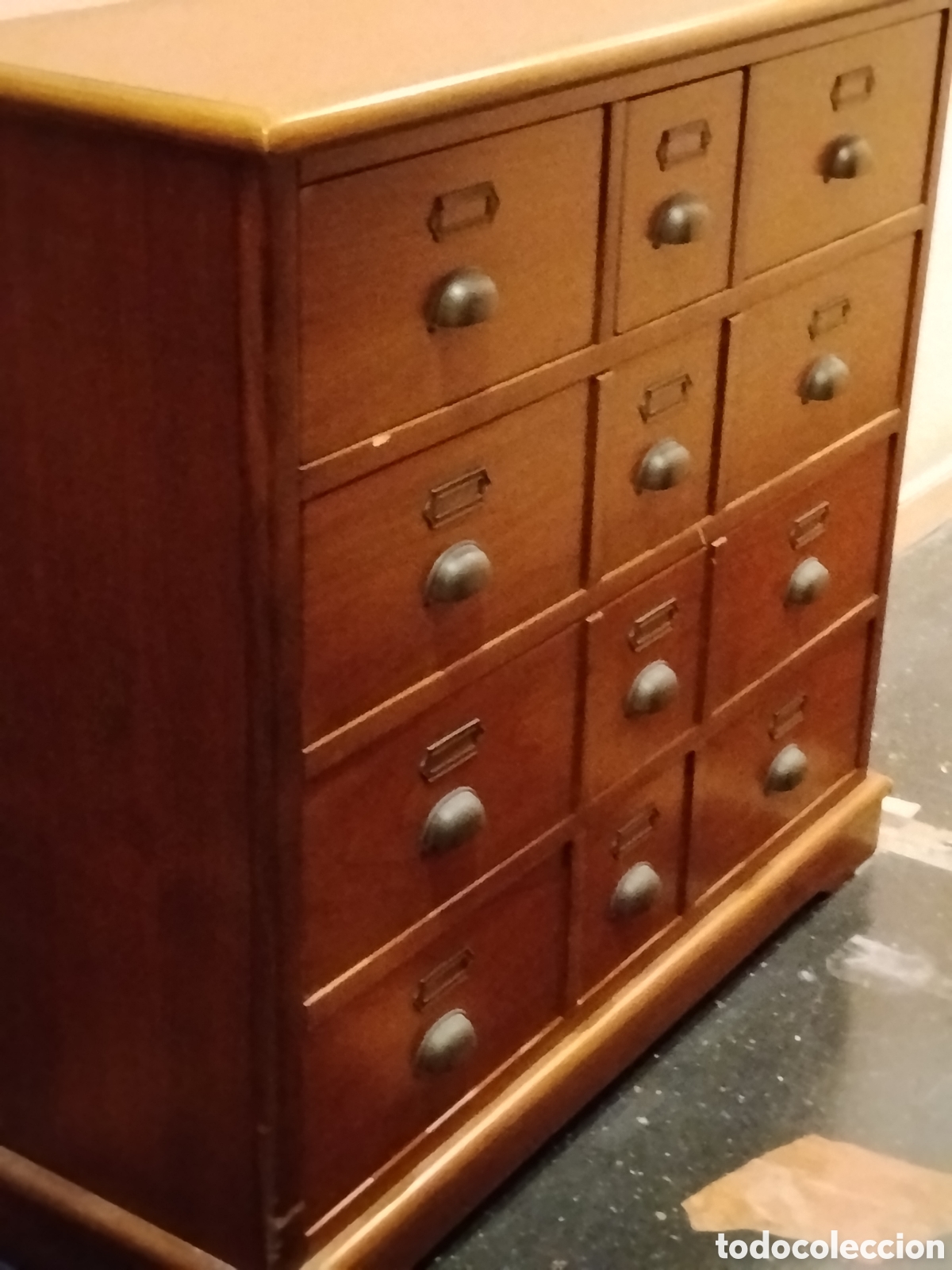 Vintage: C&Oacute;MODA/ARCHIVADOR MADERA MACIZA - Foto 2