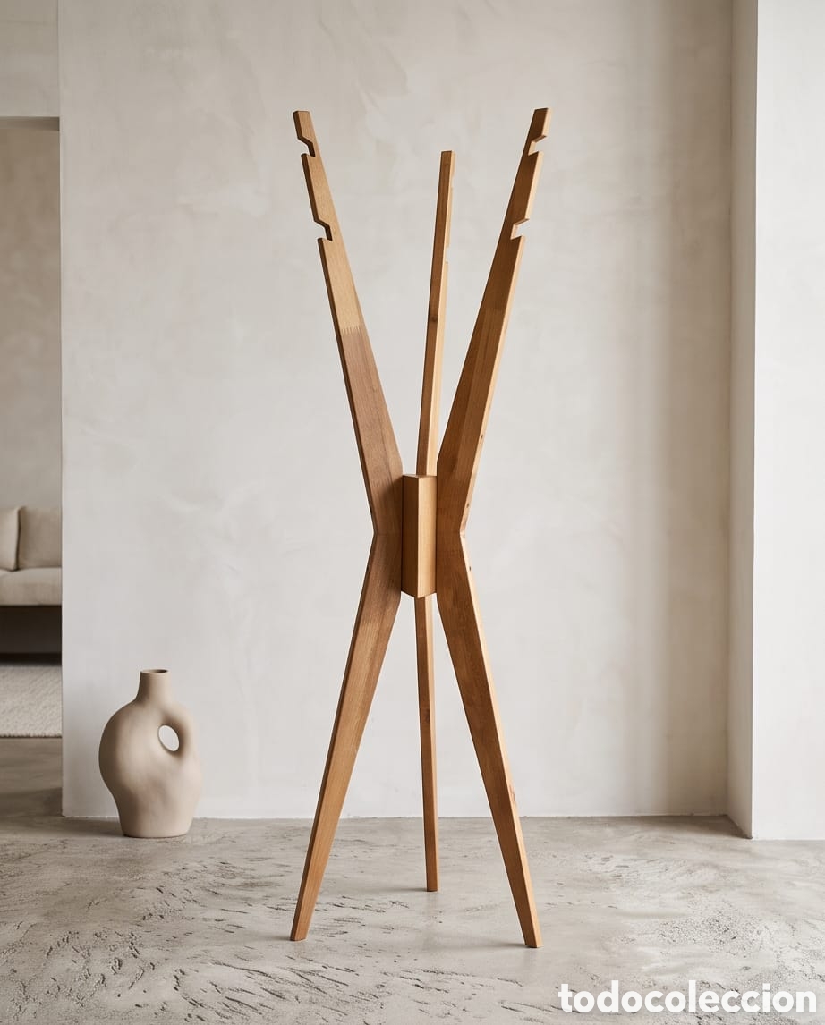Vintage: Perchero madera macizo