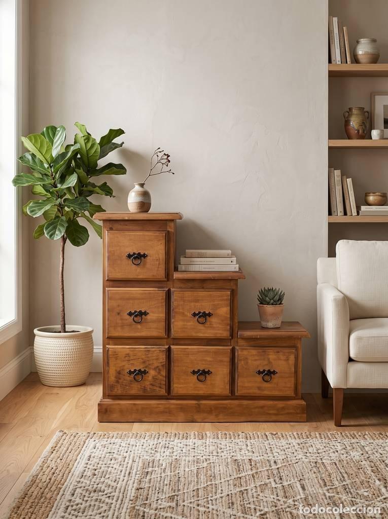 Vintage: CAJONERA FORMA DE ESCALERA