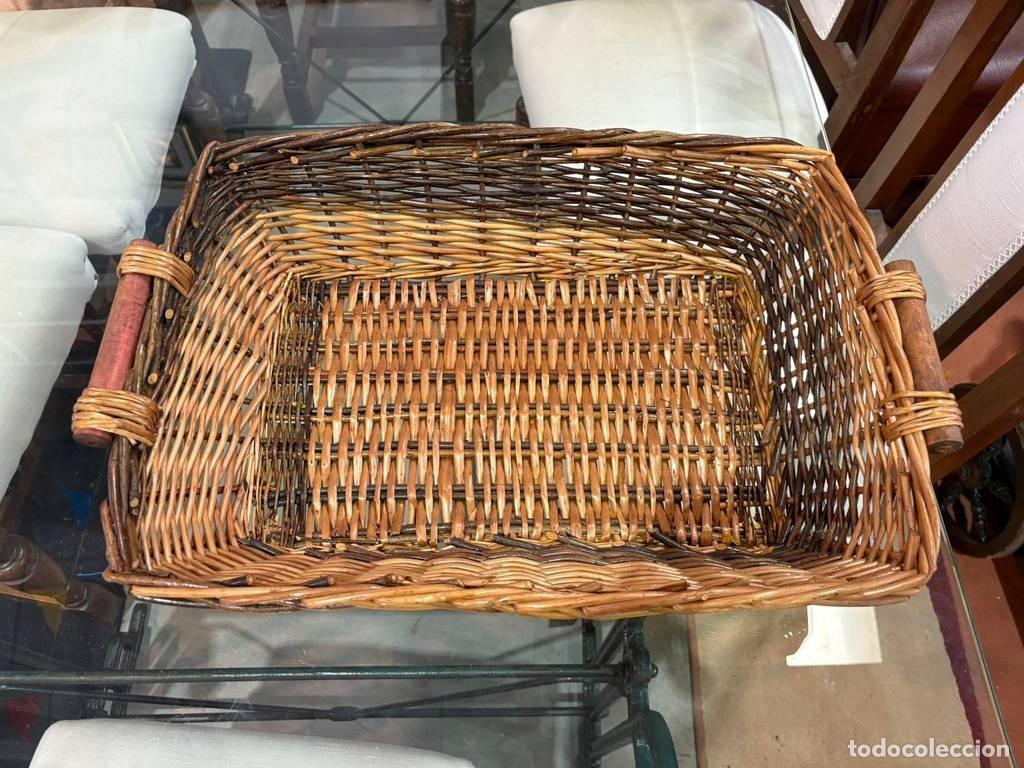 Vintage: ANTIGUA CESTA DE MIMBRE - Foto 2