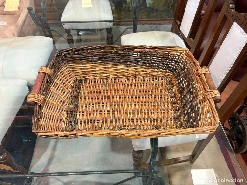 Vintage: ANTIGUA CESTA DE MIMBRE - Foto 3