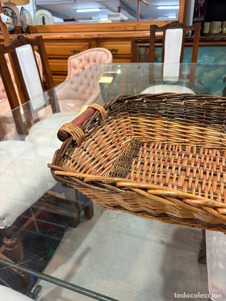 Vintage: ANTIGUA CESTA DE MIMBRE - Foto 5