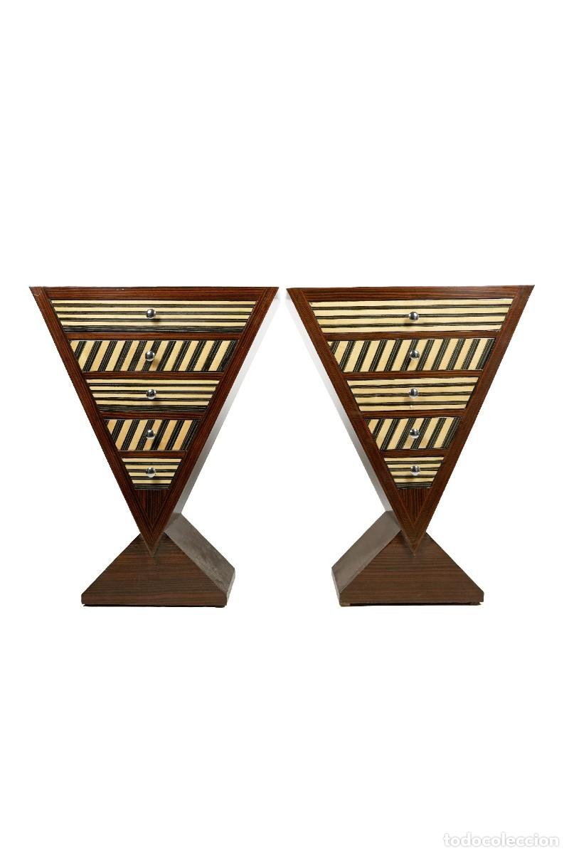 Vintage: Pareja de cajoneras estilo Art Dec&oacute;