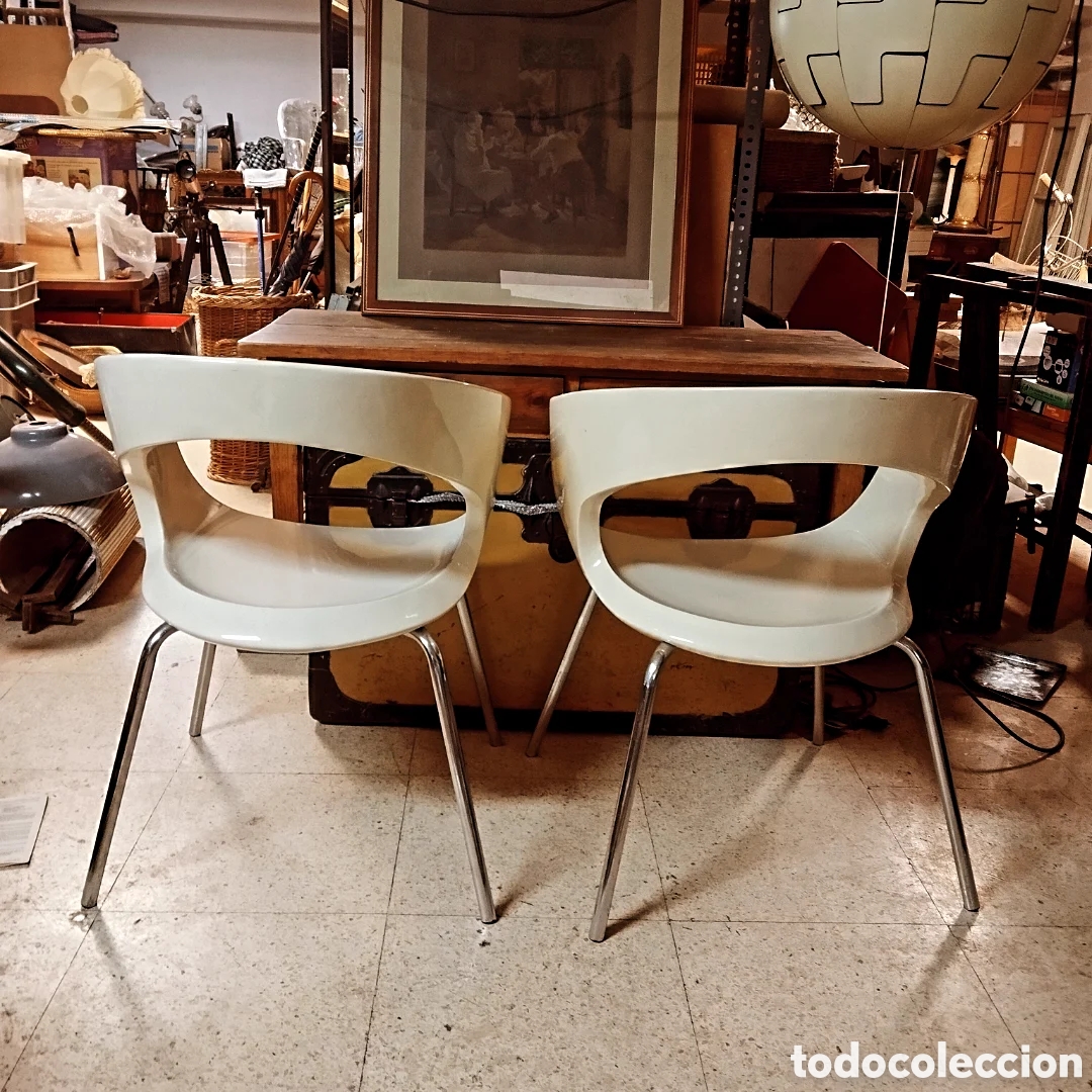 Vintage: Pareja de sillas de dise&ntilde;o - Foto 2