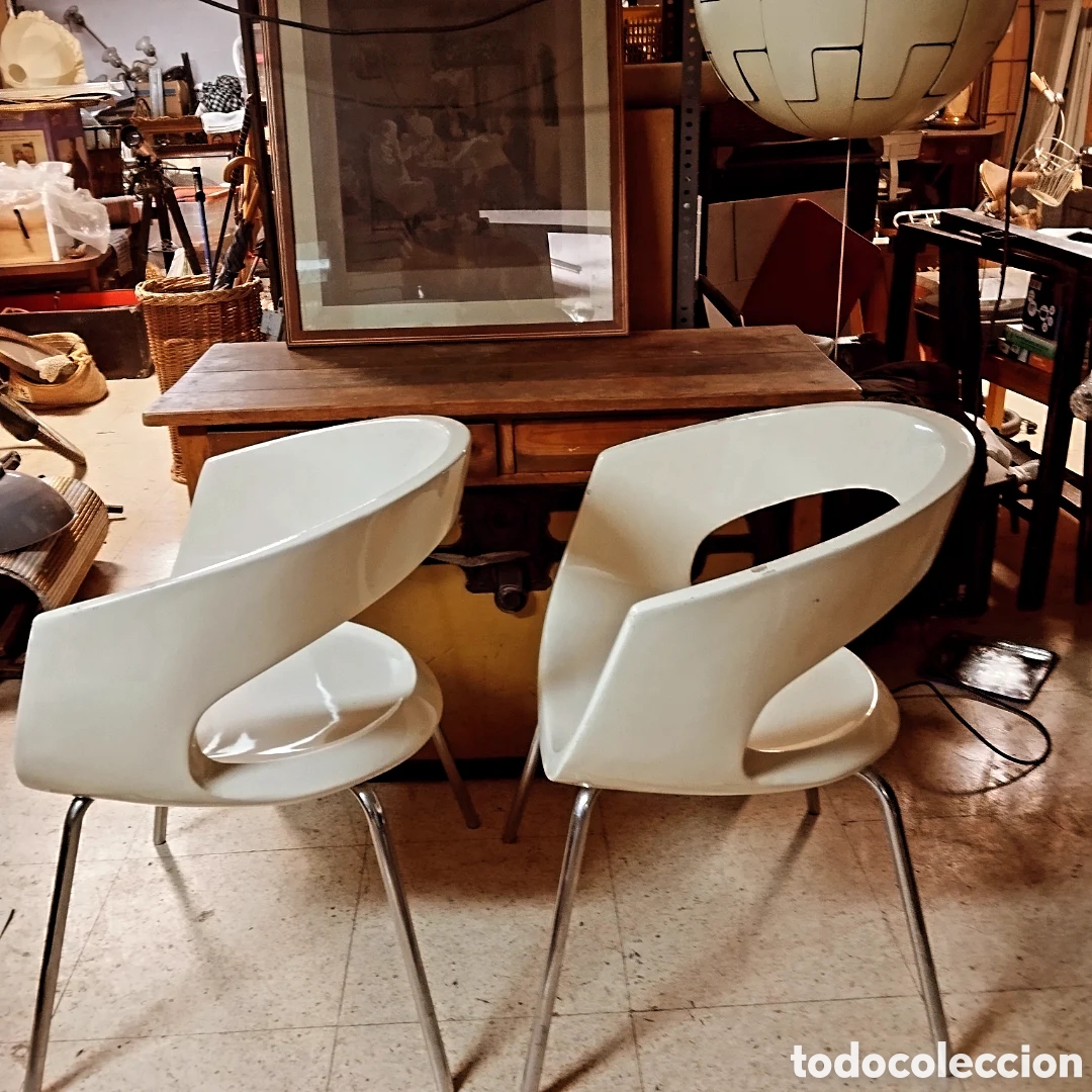 Vintage: Pareja de sillas de dise&ntilde;o - Foto 4