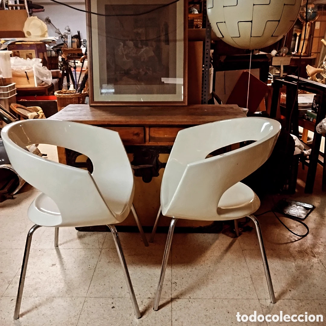 Vintage: Pareja de sillas de dise&ntilde;o - Foto 6