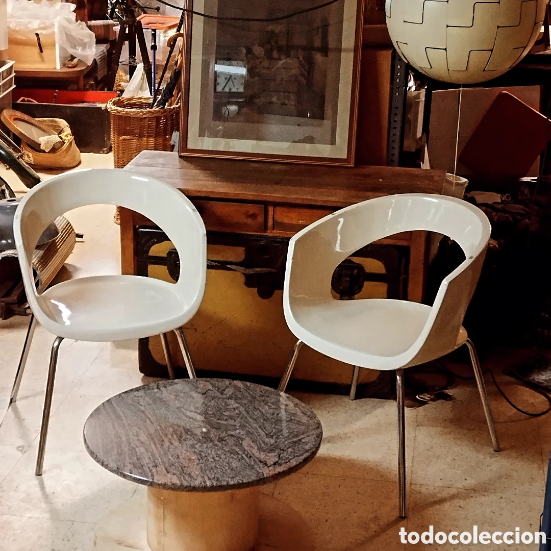 Vintage: Pareja de sillas de dise&ntilde;o
