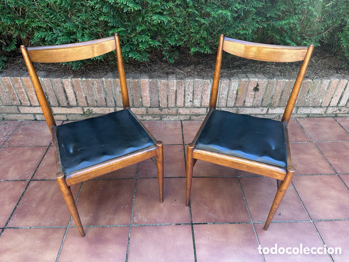 Vintage: PAREJA DE SILLAS DE ESTILO DANES O NORDICO MID CENTURY