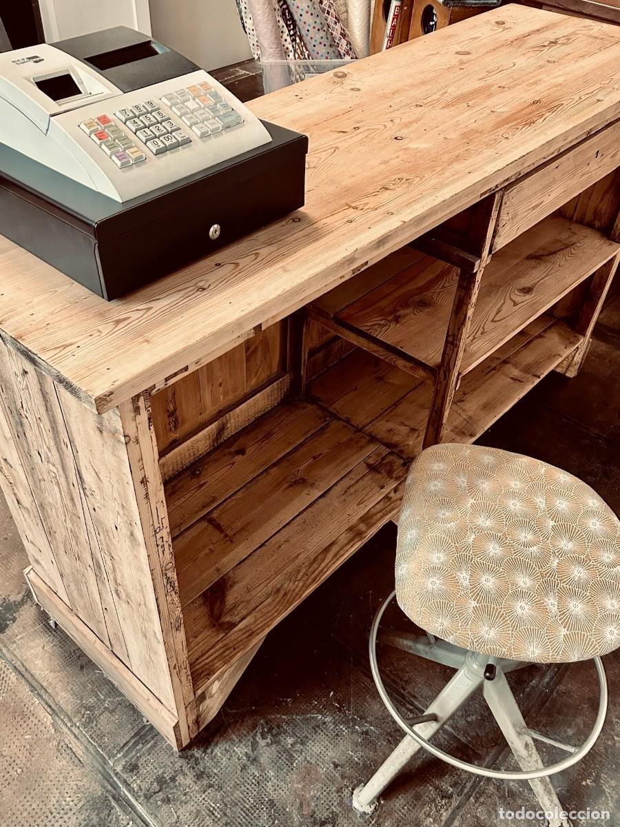 Vintage: Mostrador Recepci&oacute;n Madera Antiguo - Foto 9