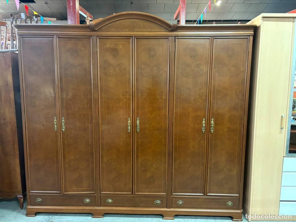 Vintage: GRAN ARMARIO DE 6 PUERTAS - Foto 2