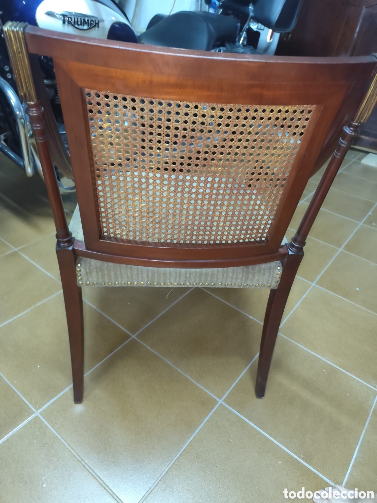 Vintage: Sill&oacute;n estilo ingl&eacute;s ( Lu&iacute;s XVI ) - Foto 4
