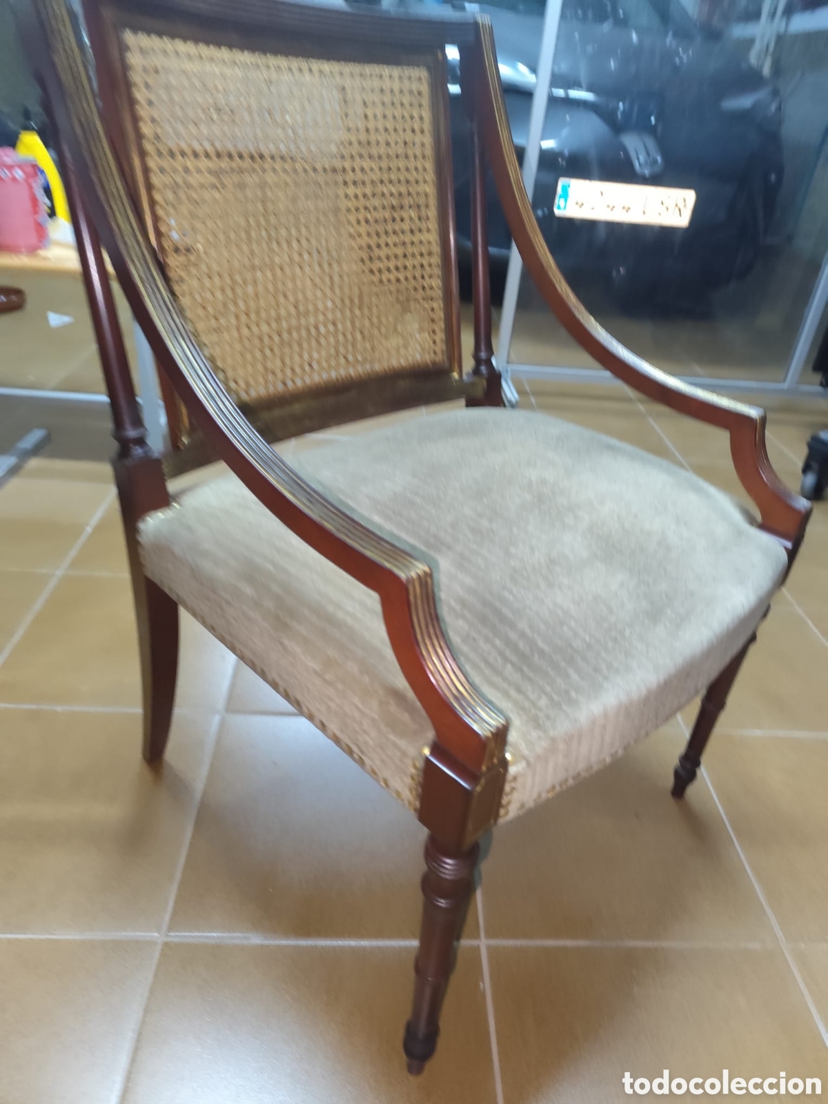 Vintage: Sill&oacute;n estilo ingl&eacute;s ( Lu&iacute;s XVI ) - Foto 7