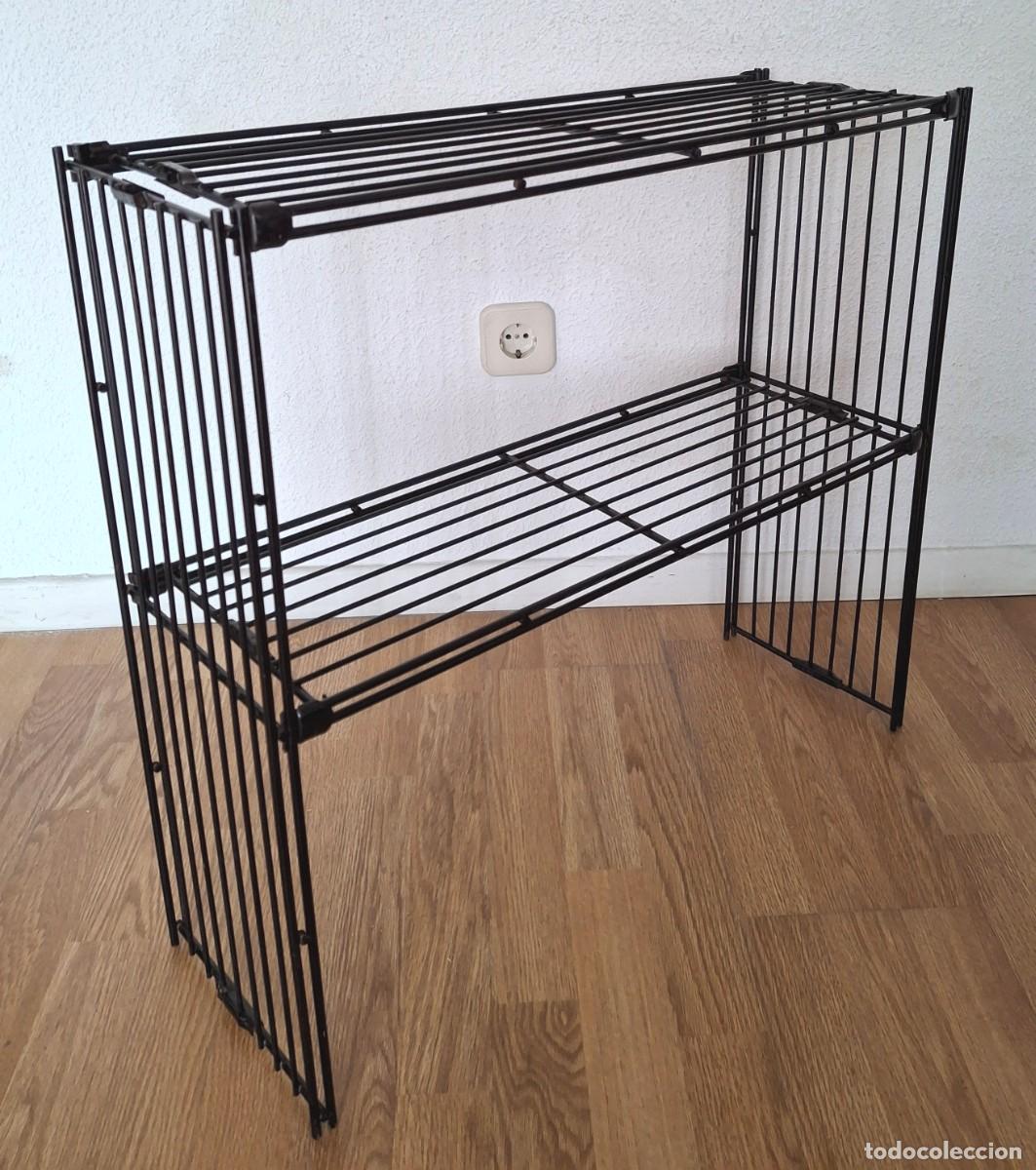 Vintage: Estanter&iacute;a Multimueble Multistrux 5 piezas de metal Multimueble modular Made in Spain a&ntilde;os 60 70