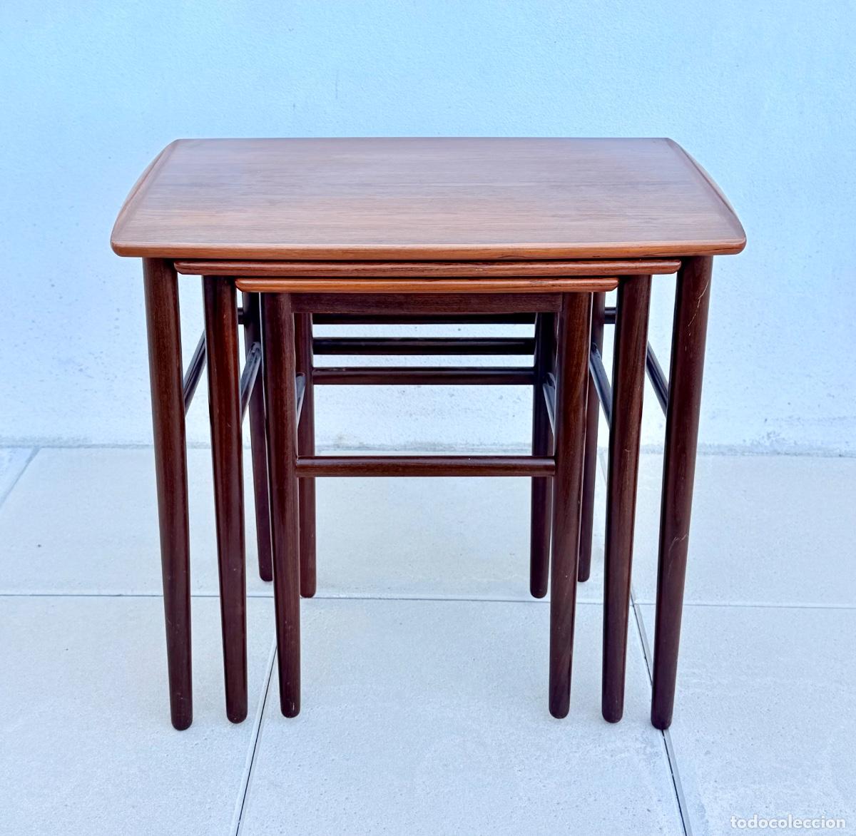 Vintage: Mesas nido danesas en madera de palisandro
