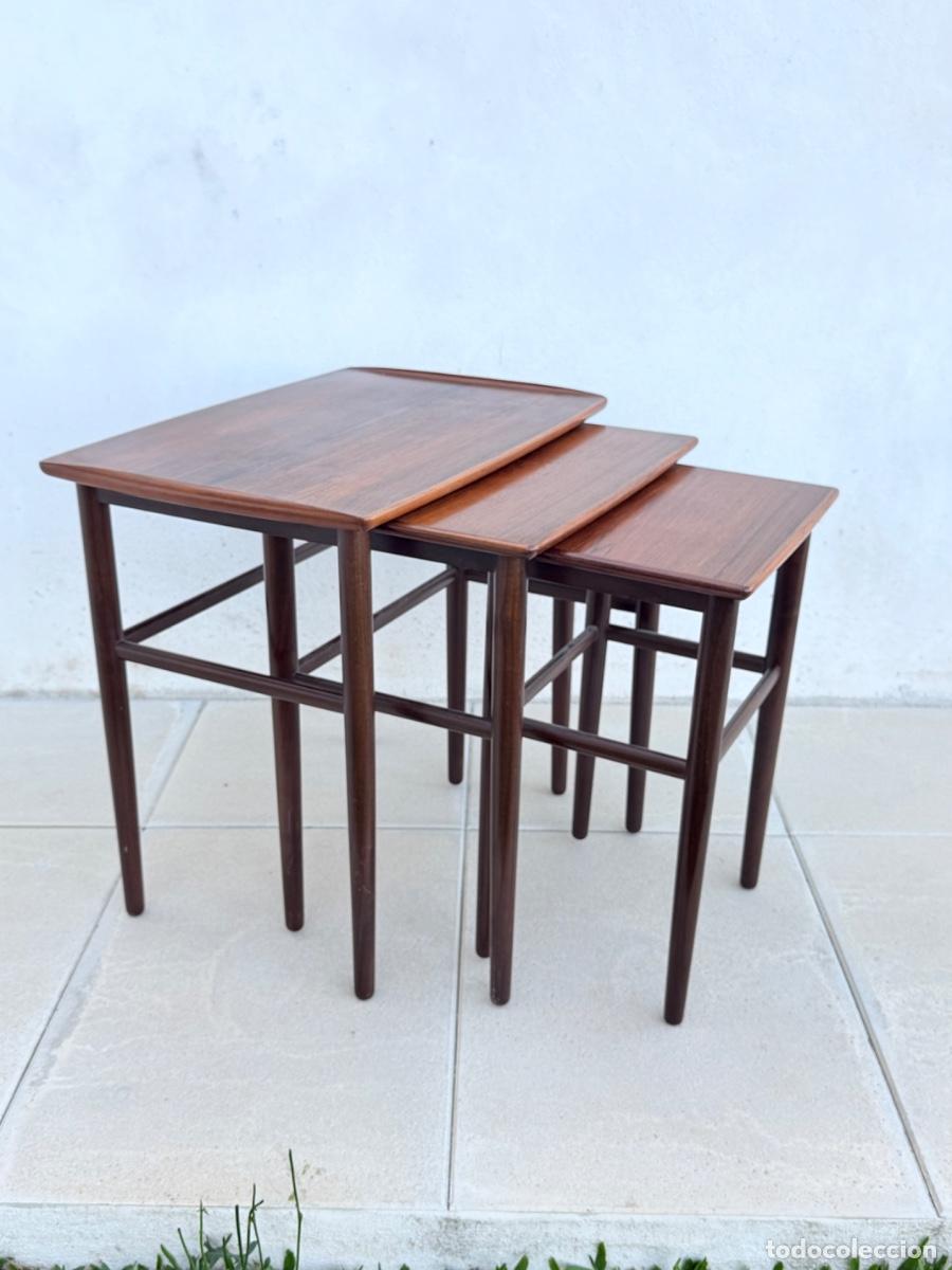 Vintage: Mesas nido danesas en madera de palisandro - Foto 7