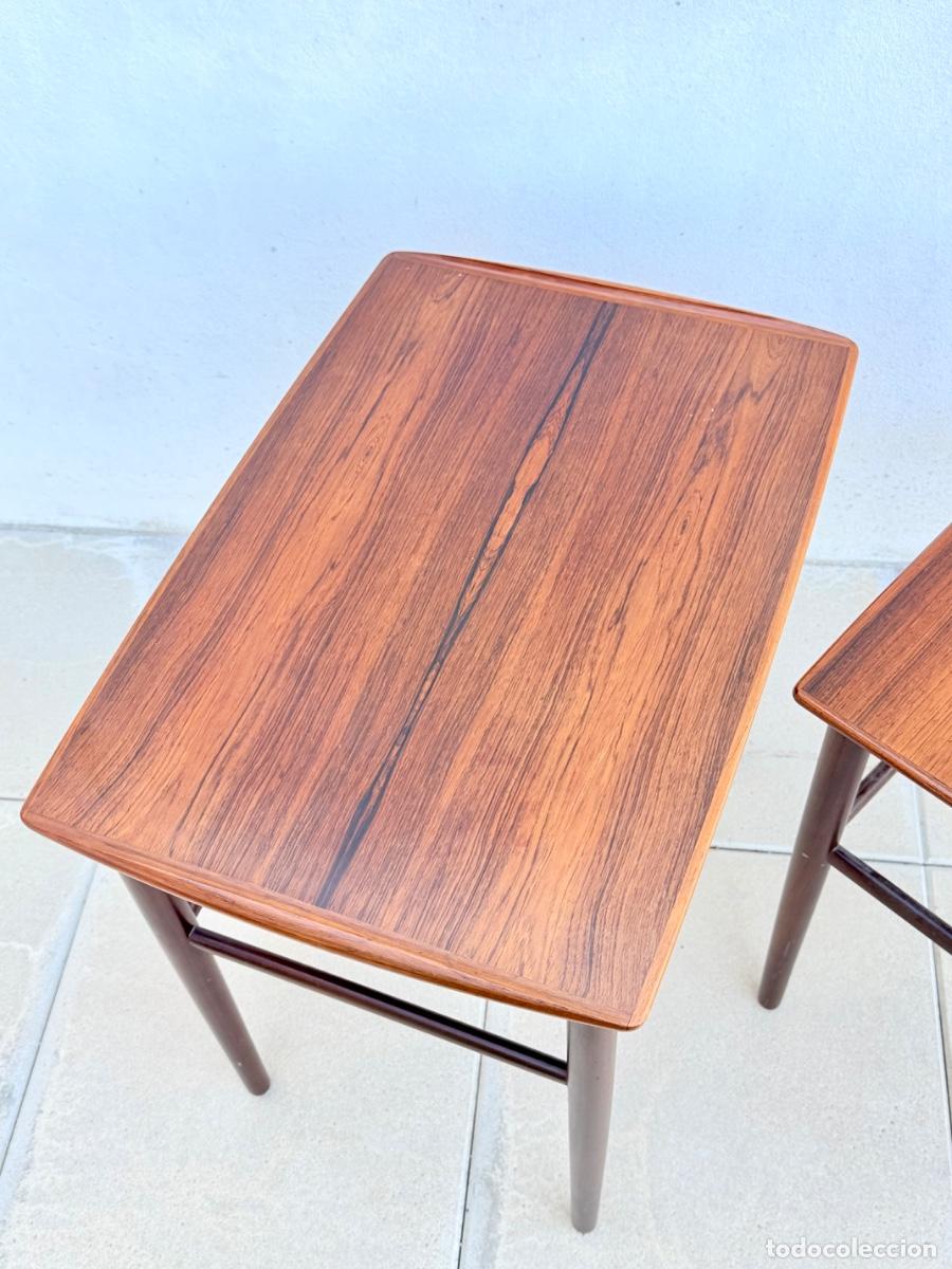 Vintage: Mesas nido danesas en madera de palisandro - Foto 10