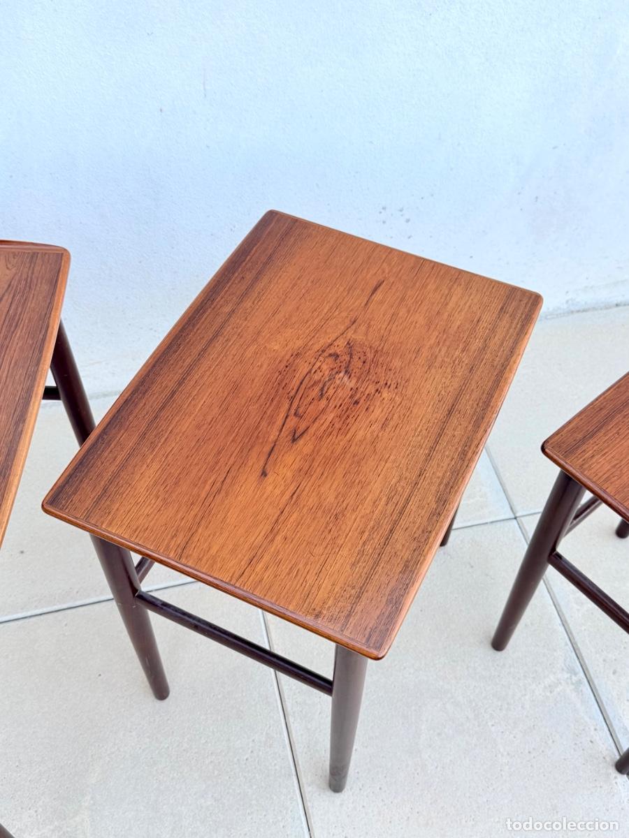 Vintage: Mesas nido danesas en madera de palisandro - Foto 11